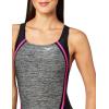 imageSpeedo Womens Swimsuit One Piece Creora Highclo Quantum Splice High Cut SolidHeather Power Pink