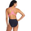 imageSpeedo Womens Swimsuit One Piece Creora Highclo Quantum Splice High Cut SolidJacguard Speedo Black