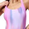 imageSpeedo Womens Swimsuit One Piece Creora Highclo Quantum Splice High Cut SolidNeon Violet Lani Blur