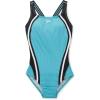 imageSpeedo Womens Swimsuit One Piece Creora Highclo Quantum Splice High Cut SolidRib Porcelain