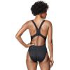 imageSpeedo Womens Swimsuit One Piece Creora Highclo Quantum Splice High Cut SolidRib Speedo Black