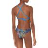 imageSpeedo Womens Swimsuit One Piece Endurance Turnz Tie Back PrintedBlue Lemonade