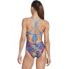 imageSpeedo Womens Swimsuit One Piece Endurance Turnz Tie Back PrintedBlue Lemonade