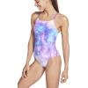 imageSpeedo Womens Swimsuit One Piece Endurance Turnz Tie Back PrintedDeep Ultramarine