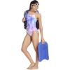 imageSpeedo Womens Swimsuit One Piece Endurance Turnz Tie Back PrintedDeep Ultramarine