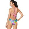 imageSpeedo Womens Swimsuit One Piece Endurance Turnz Tie Back PrintedHigh Neck Floating Floral