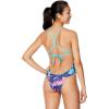 imageSpeedo Womens Swimsuit One Piece Endurance Turnz Tie Back PrintedHigh Neck Ombre Palm