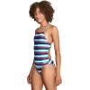 imageSpeedo Womens Swimsuit One Piece Endurance Turnz Tie Back PrintedMulti Stripe