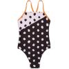 imageSpeedo Womens Swimsuit One Piece Endurance Turnz Tie Back PrintedSpeedo Black Dot