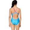 imageSpeedo Womens Swimsuit One Piece Prolt Flyer BackShimmer Pool Blue