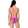 imageSpeedo Womens Swimsuit One Piece Prolt Relay BackCascading Stripe Purple