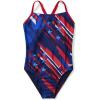 imageSpeedo Womens Swimsuit One Piece Prolt Relay BackRedWhiteBlue