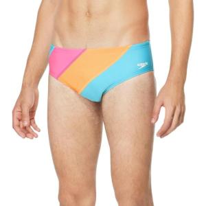 imageSpeedo Mens Swimsuit Brief Endurance The OnePink Glo Block