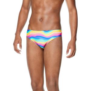 imageSpeedo Mens Swimsuit Brief Endurance The OneRainbow Wave