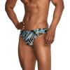 imageSpeedo Mens Swimsuit Brief Creora Highclo PrintedPalm BlackGrey