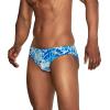 imageSpeedo Mens Swimsuit Brief Creora Highclo PrintedTides WhiteBlue