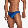 imageSpeedo Mens Swimsuit Brief Creora Highclo PrintedTropical Palace Blue