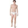 imageSpeedo Mens Swimsuit Brief PowerFlex Eco Solar2023 Pride Bright White