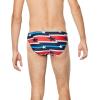 imageSpeedo Mens Swimsuit Brief PowerFlex Eco SolarRed White Blue