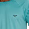 imageSpeedo Mens Uv Swim Shirt Short Sleeve Regular Fit SolidPorcelain