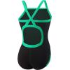 imageSpeedo Swimsuit One Piece Endurance Flyback Solid Youth Team ColorsBlackBright Green