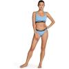 imageSpeedo Womens Swimsuit Bottom Bikini Creora Highclo HipsterStripe Logo Robbia Blue