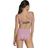 imageSpeedo Womens Swimsuit One Piece Logo Back Strap Contemporary CutMauve Orchid