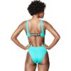 imageSpeedo Womens Swimsuit One Piece Logo Back Strap Contemporary CutRib Ceramic