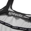 imageSpeedo Womens Swimsuit One Piece Logo Back Strap Contemporary CutRib Speedo Black
