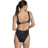 imageSpeedo Womens Swimsuit One Piece Logo Back Strap Contemporary CutSpeedo Black