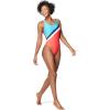 imageSpeedo Womens Swimsuit One Piece Thin Strap High CutDiagonal Bittersweet