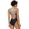 imageSpeedo Womens Swimsuit One Piece Thin Strap High CutDiagonal Speedo Black