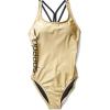 imageSpeedo Womens Swimsuit One Piece Thin Strap High CutGold