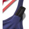 imageSpeedo Womens Swimsuit One Piece Thin Strap High CutRedWhiteBlue