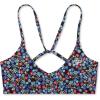 imageSpeedo Womens Swimsuit Top Bikini Endurance Tie Back DemiFusion Coral Floral