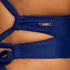 imageSpeedo Womens Swimsuit Top Bikini Endurance Tie Back DemiRib Cerulean Blue