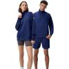 imageSpeedo UnisexAdult Sweatshirt Quarter Zip Pull Over Team Warm Up2024 Team Navy