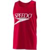 imageSpeedo UnisexAdult Tank Top Sleeveless Vintage Crew NeckNew Speedo Red