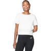 imageSpeedo Womens TShirt Short Sleeve Crew Neck Vintage CropWhite Active