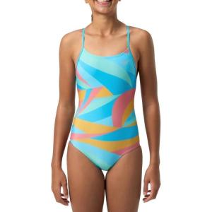 imageSpeedo Girls Swimsuit One Piece Thin StrapsAquaMango