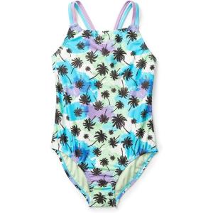imageSpeedo Girls Swimsuit One Piece Thin StrapsBlue Atoll