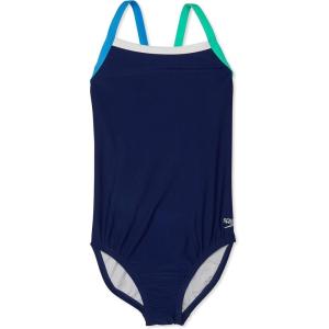 imageSpeedo Girls Swimsuit One Piece Thin StrapsBlue Harmony