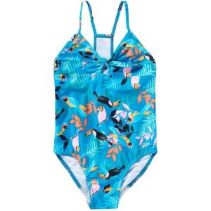 imageSpeedo Girls Swimsuit One Piece Thin StrapsBlueCapri Breeze