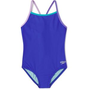 imageSpeedo Girls Swimsuit One Piece Thin StrapsDazzling Blue