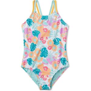 imageSpeedo Girls Swimsuit One Piece Thin StrapsMock Orange