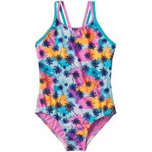 imageSpeedo Girls Swimsuit One Piece Thin StrapsMulti Palm