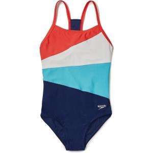 imageSpeedo Girls Swimsuit One Piece Thin StrapsRadiating Blueprint