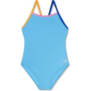 imageSpeedo Girls Swimsuit One Piece Thin StrapsTranquil Blue