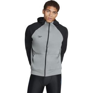 imageSpeedo Mens Sweatshirt Full Zip Hooded Jacket Team Warm UpMonument