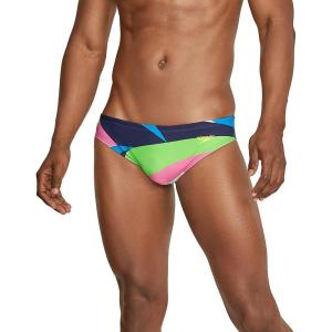 imageSpeedo Mens Swimsuit Brief Creora Highclo PrintedDrift Acid Lime